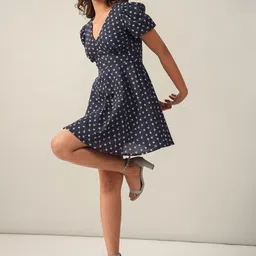 June 9 Clothing Women Floral Printed Empire Mini Dress image 2