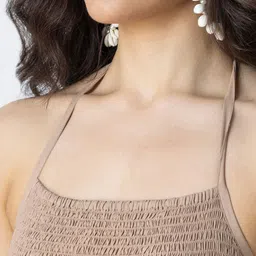 Moomaya Shoulder Straps Sleeveless Maxi Fit & Flare Dress image 3