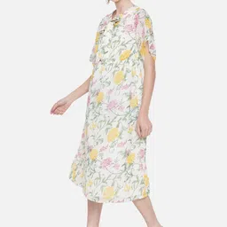 ALL WAYS YOU Floral Print Georgette A-Line Midi Dress image 2