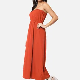 ALL WAYS YOU Side Slit Gathered Empire Midi Dress image 4