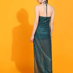 DODO & MOA Embellished Tie Up Neck Sleeveless Maxi Dress image 2