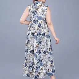 Mintmarie Wome Floral Print Empire Maxi Dress image 3