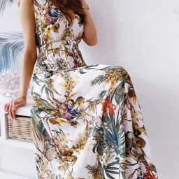 StyleCast White Floral Printed Maxi Dress image 2