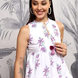 Vishudh Floral Print Maxi Dress image 3