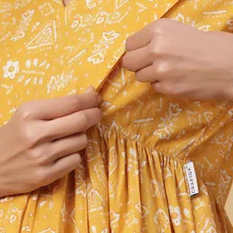 CRAFIQA Pure Cotton Maternity  Midi Nightdress image 2