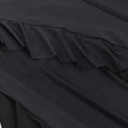 StyleCast Black Shoulder Straps Ruffles Maxi Dress image 2