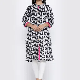 SOUNDARYA Geometric Embroidered Kurta image 1