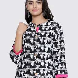 SOUNDARYA Geometric Embroidered Kurta image 2