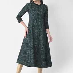 Span Floral Printed Silk Anarkali Kurta-picture-31