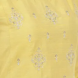 Span Ethnic Motifs Round Neck Thread Work Maxi Silk Ethnic Dress image 2