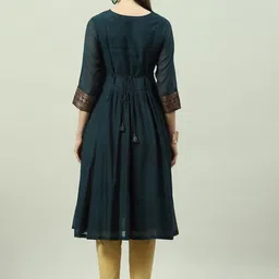 Biba Yoke Design Keyhole Neck Anarkali Kurta image 4