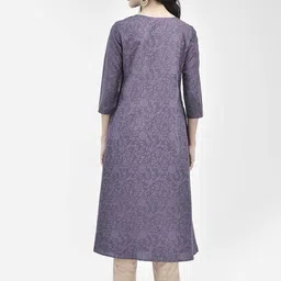 Span Women Embroidered Flared Sleeves Thread Work Anarkali Kurta image 5