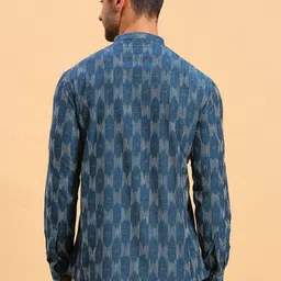 RAJUBHAI HARGOVINDAS Men Thread Work Quirky Handloom Pathani Kurta image 4