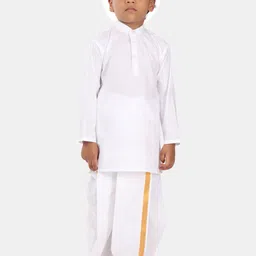 Sethukrishna Pure Cotton Kurta with Dhoti Pants image 3