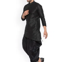 Sydney Heights Mandarin Collar Regular Kurta with Dhoti Pants image 5