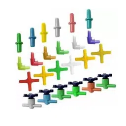 SANSEFERO® Aquarium Air Pump Air Tube Connectors Air Flow Controllers Valves Aquarium 24 Pcs image 1