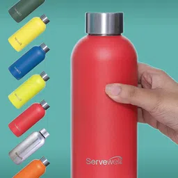 Servewell Osaka - SS Fuji Red Single Wall Water Bottle 675 ml image 2