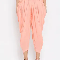 Clora Creation Women Peach & Black Pack of 2 Solid Dhoti Salwar image 2