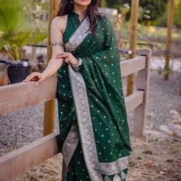 KALINI Woven Design Zari Banarasi Saree-picture-30