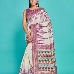 MIMOSA Ethnic Motifs Woven Design Zari Banarasi Saree-picture-18