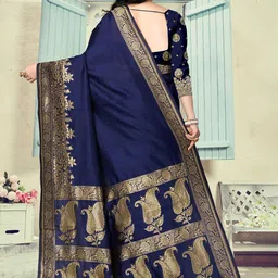 VEDANT VASTRAM Zari Litchi Silk Designer Banarasi Saree image 3