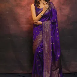 KALINI Woven Design Zari Banarasi Saree image 5