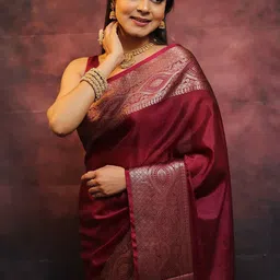 KALINI Woven Design Zari Banarasi Saree image 3