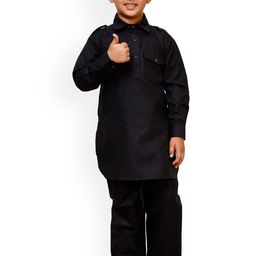 Pro-Ethic STYLE DEVELOPER Boys Shirt Collar Pathani Kurta With Pyjamas-picture-25