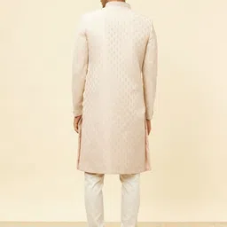Manyavar Mandarin Collar Embroidered Sherwani Set image 4