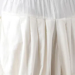 KISAH Men Black & White Solid Cotton Sherwani Set image 3