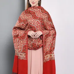 Zamour Women Embroidered Acrylic Shawl-picture-39