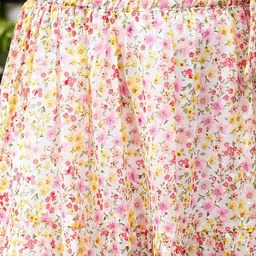 Sera Floral Printed A-Line Midi Skirt image 2