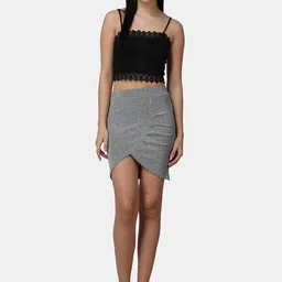 Popwings Embellished Tulip Mini Skirt image 4