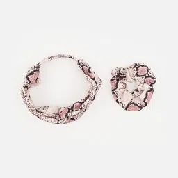 Aditi Wasan Women Off White & Pink Set of 2 Hairband-image-44