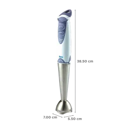 BOSS Quickmix 450 Watt 2 Speed Hand Blender with 4 Attachments (Detachable Metal Foot, White) image 3