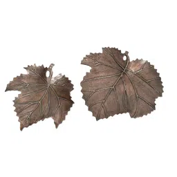 maison modern Bronze Finished Maple Platter Set image 3
