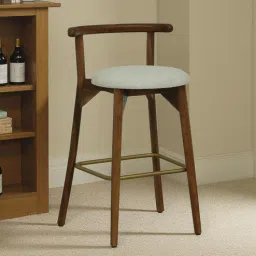 woodsworth from pepperfry Lille Sheesham wood bar chair In Scratch Resistant Provincial Teak Finish-picture-1
