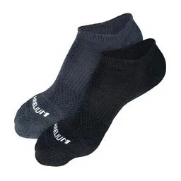 Heelium Men Pack of 2 Odour-Free Breathable Anti-Bacterial Bamboo Ankle Length Socks image 1