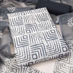 Peachmode Printed Pure Cotton Unstitched Dress Material image 1