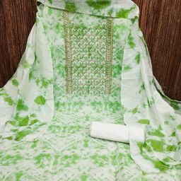 MANVAA Abstract Printed Embroidered Unstitched Dress Material-picture-25