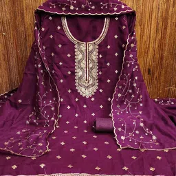 KALINI Embroidered Unstitched Dress Material-picture-40