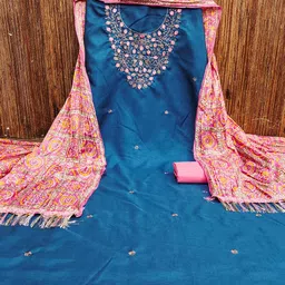 KALINI Embroidered Unstitched Dress Material-picture-36