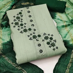 KALINI Floral Embroidered Unstitched Dress Material-image-39