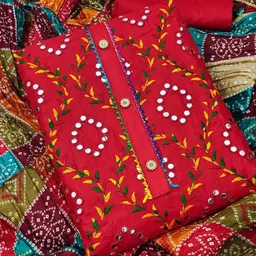 MANVAA Embroidered Unstitched Dress Material-image-34
