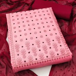 MANVAA Embroidered Pure Cotton Unstitched Dress Material-picture-46