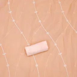 KALINI Floral Embroidered Sequinned Unstitched Dress Material image 4