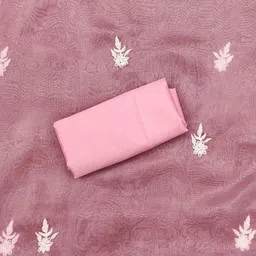 KIMISHA Embroidered Organza Unstitched Dress Material image 2