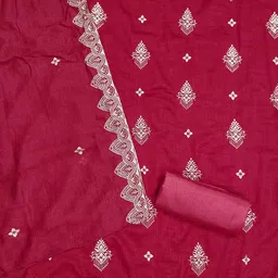 KALINI Embroidered Unstitched Dress Material image 4