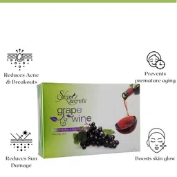 Skin Secrets 6 Step Grape Wine Skin Firming & Tightening Facial Care Kit - 310g image 2