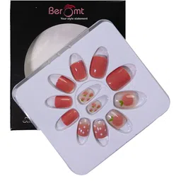 BEROMT 12 Pcs Long-Lasting Casual Salon Finish Press On Nails - Shade 705 image 1